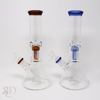 WATER PIPE BEAKER WITH WORKED 6 ARM TREE PERC WP2570 1CT